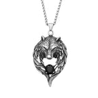 PENDRA Wolfrune Nordic Viking Wolf Pendant Necklace