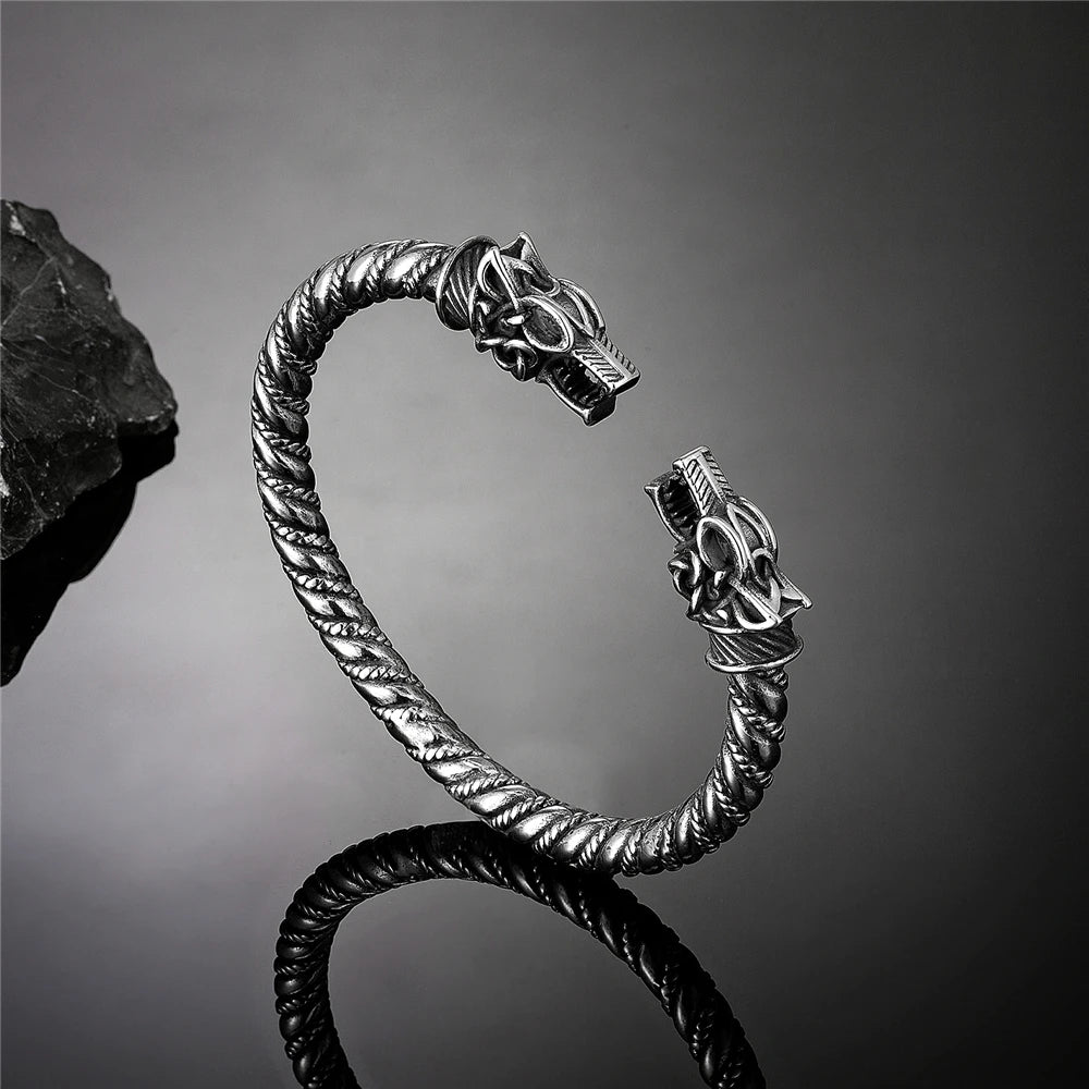 PENDRA Wolf Rune Dragon Bracelet