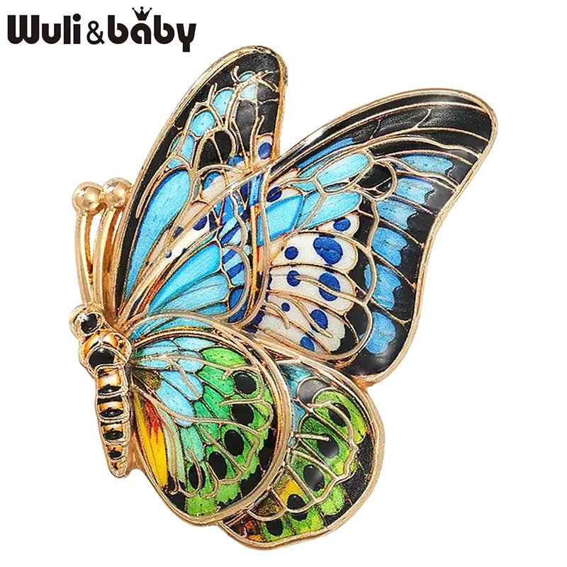 PENDRA Colorful Butterfly Brooch