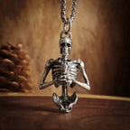 PENDRA Punishedman Gothic Skull Pendant Necklace