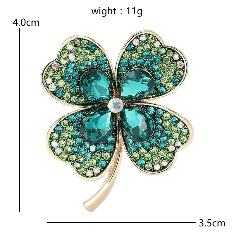 PENDRA Clovera Clover Flower Brooch