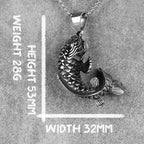 PENDRA Koi Fish Animal Steel Necklace