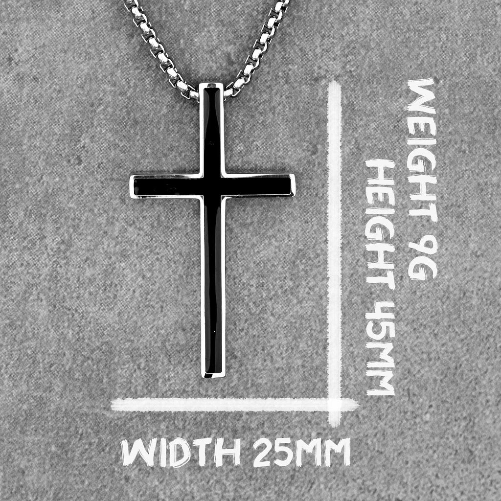 PENDRA Cross Boyfriend Steel Necklace