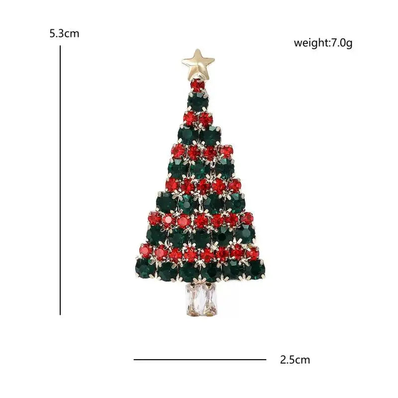 PENDRA Noelara Sparkling Christmas Tree Brooch