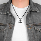 PENDRA Sea Anchor Sailor Steel Necklace