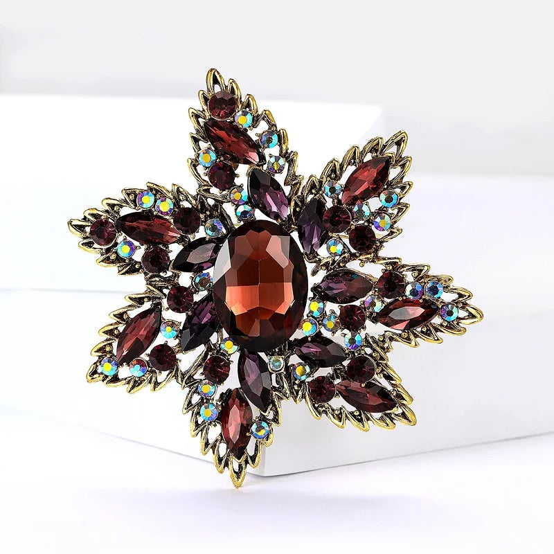 PENDRA Florielle3 Crystal Brooch
