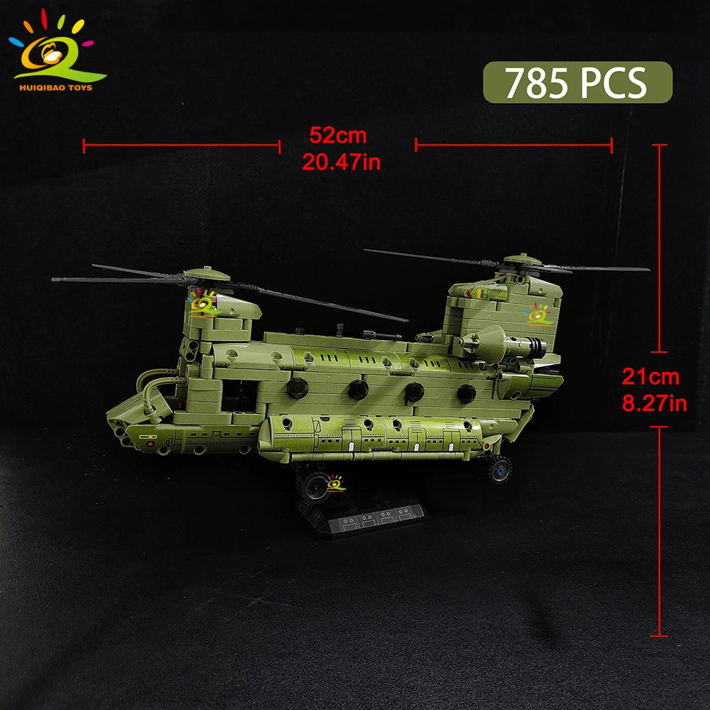 PENDRA Military Helicopter Army Building Set