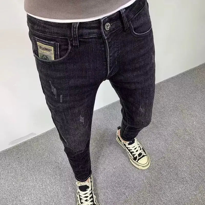 PENDRA Ripped Slim Fitting Jeans
