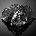 PENDRA Rune Norse Leather Necklace