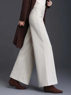 PENDRA Crocodile Print PU Straight Leg Pants