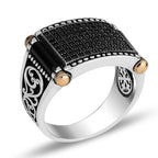 PENDRA Marcasite Black Ring