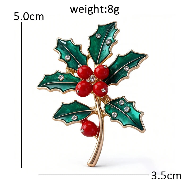 PENDRA Carnelia December Birthday Enamel Flower Brooch