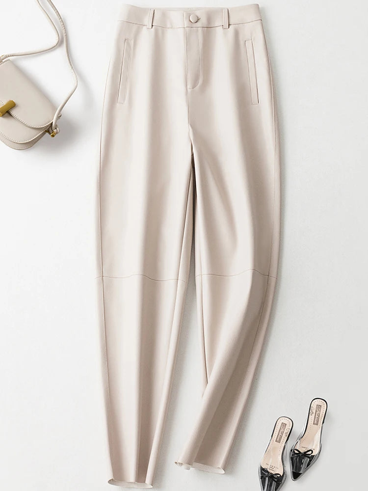 PENDRA Carrot Fit High Waist Cropped Pants