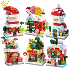PENDRA Santa Snowman Mini Building Set
