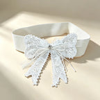 PENDRA Seraorae Rhinestone Pearl Wide Corset Belt