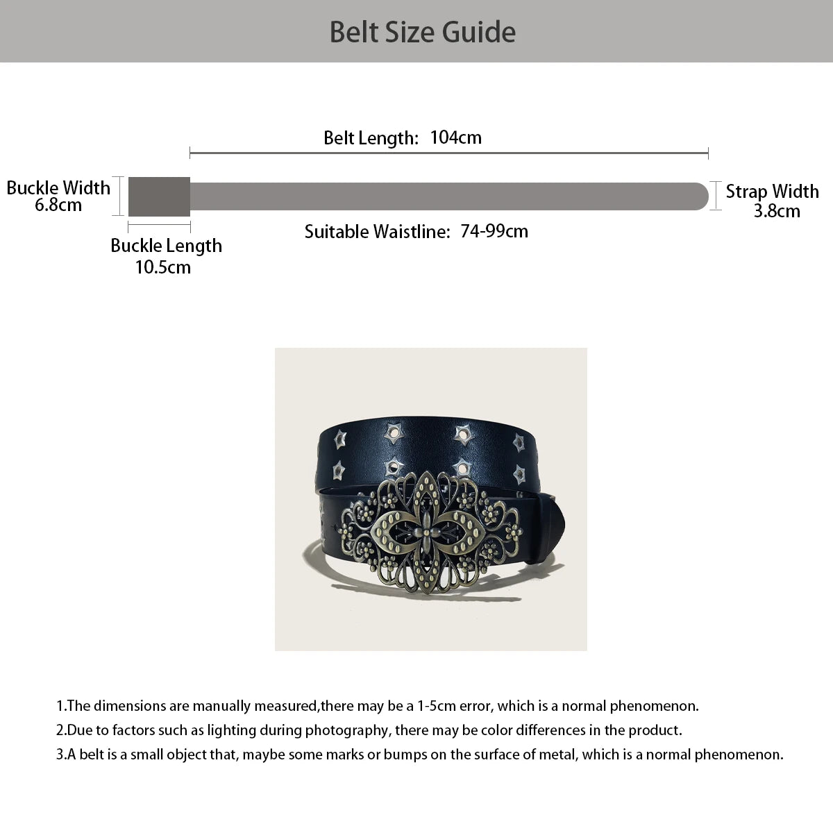 PENDRA Koraara Leather Western Luxury Belt