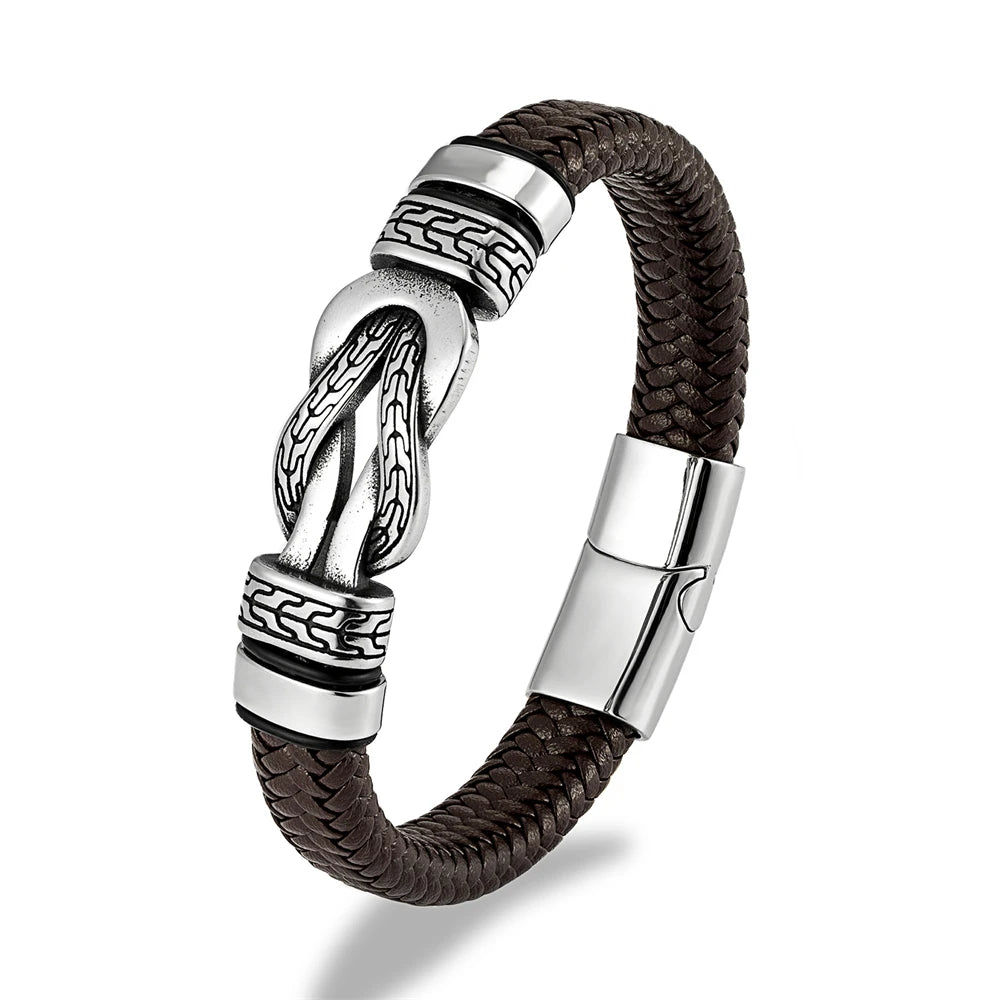 PENDRA Infinity Vintage Steel Bracelet