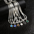 PENDRA Cuban Stone Chain Necklace