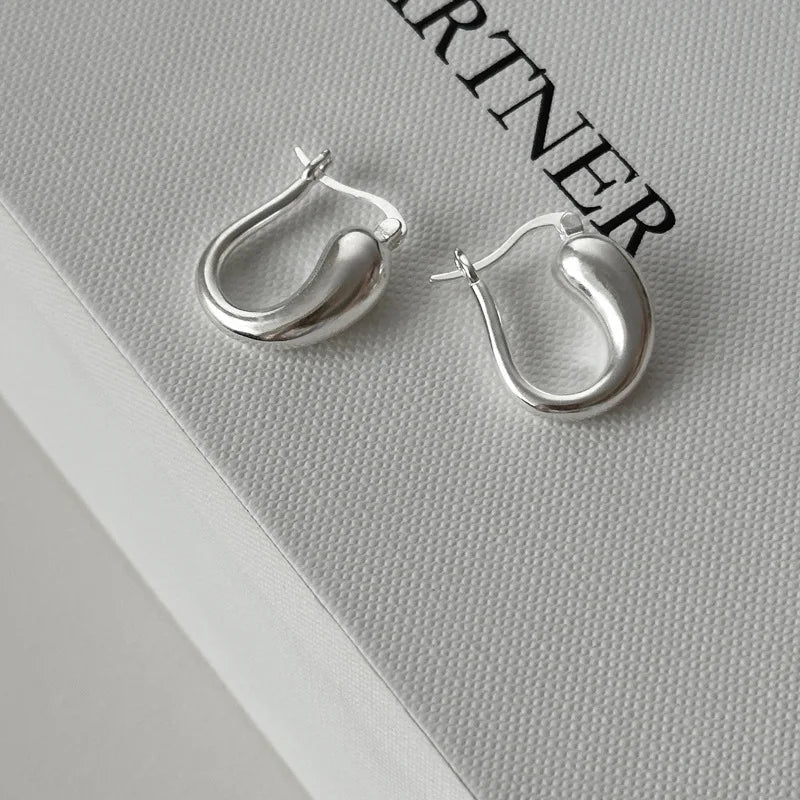 VENTFILLE 925 Sterling Silver  Starfish Hoop Earring for Women New Personality Trendy Starfish Earrings