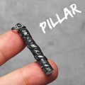 PENDRA Dragon Pillar Carving Steel Necklace