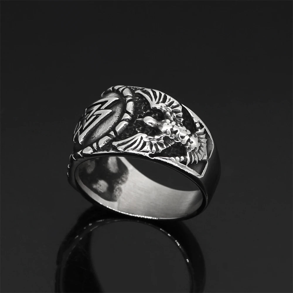PENDRA Eagle Rune Ring