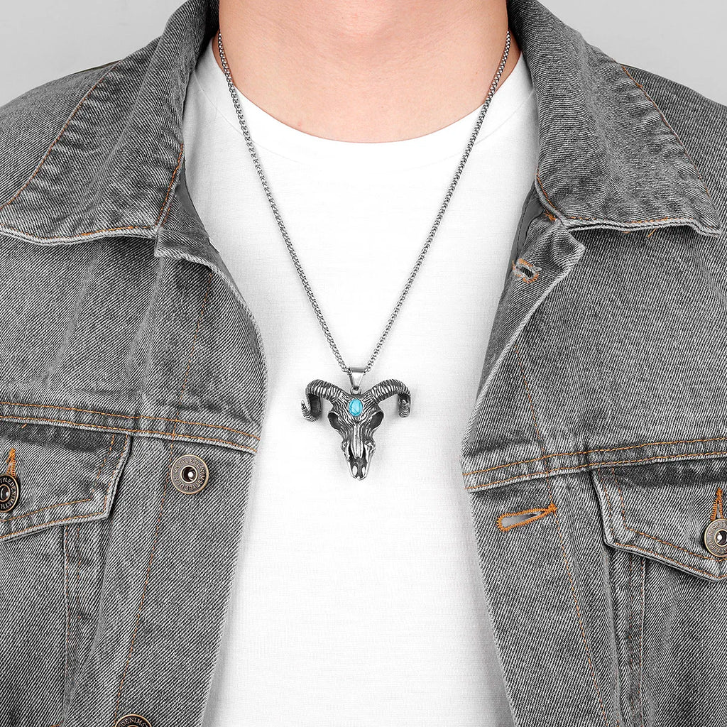 PENDRA Solamora Skull Motif Necklace
