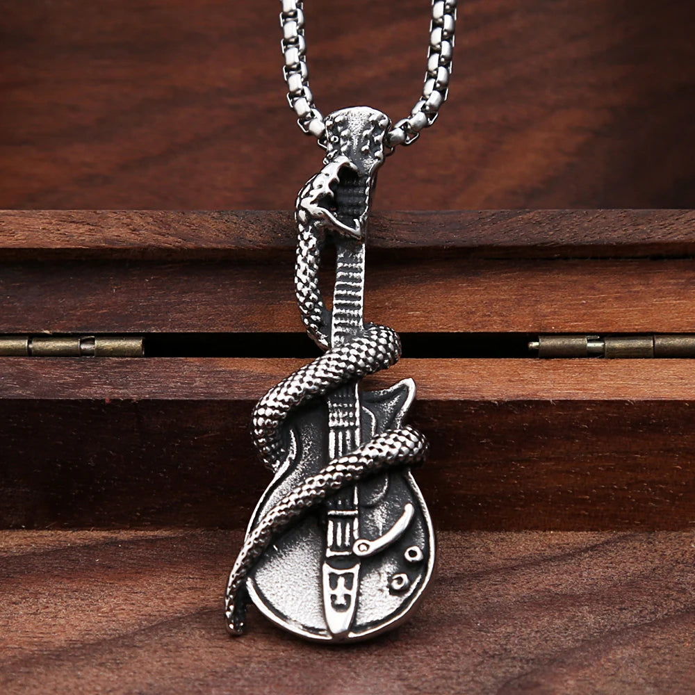 PENDRA Guitarsnake Creative Guitar Snake Pendant