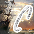 Men's Stainless Steel Solid Metal Mobius Viking Twisted Bracelets,Minimalist Open Cuff Bangles Gifts for Male Boys Jewelry