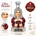 Dolly Parton Commemorative Wine Decanter I Will Always Love You Sculpture Art Bottle for Whiskey Brandy Red Wine Home Bar Decor