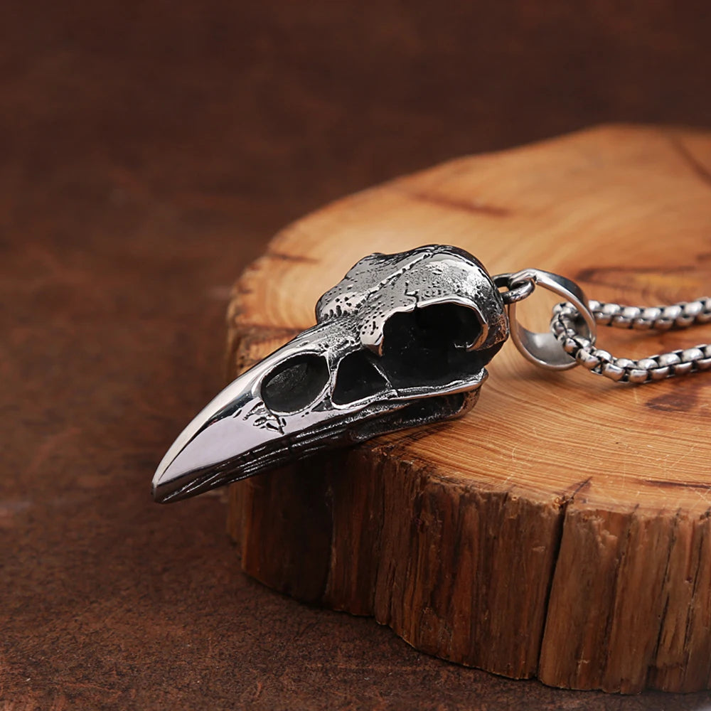 PENDRA Crowskull Viking Crow Skull Pendant