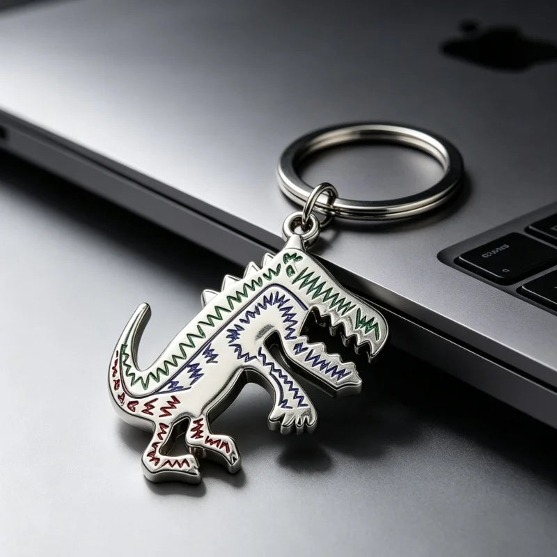 PENDRA Dinokey Colorful Dinosaur Keychain