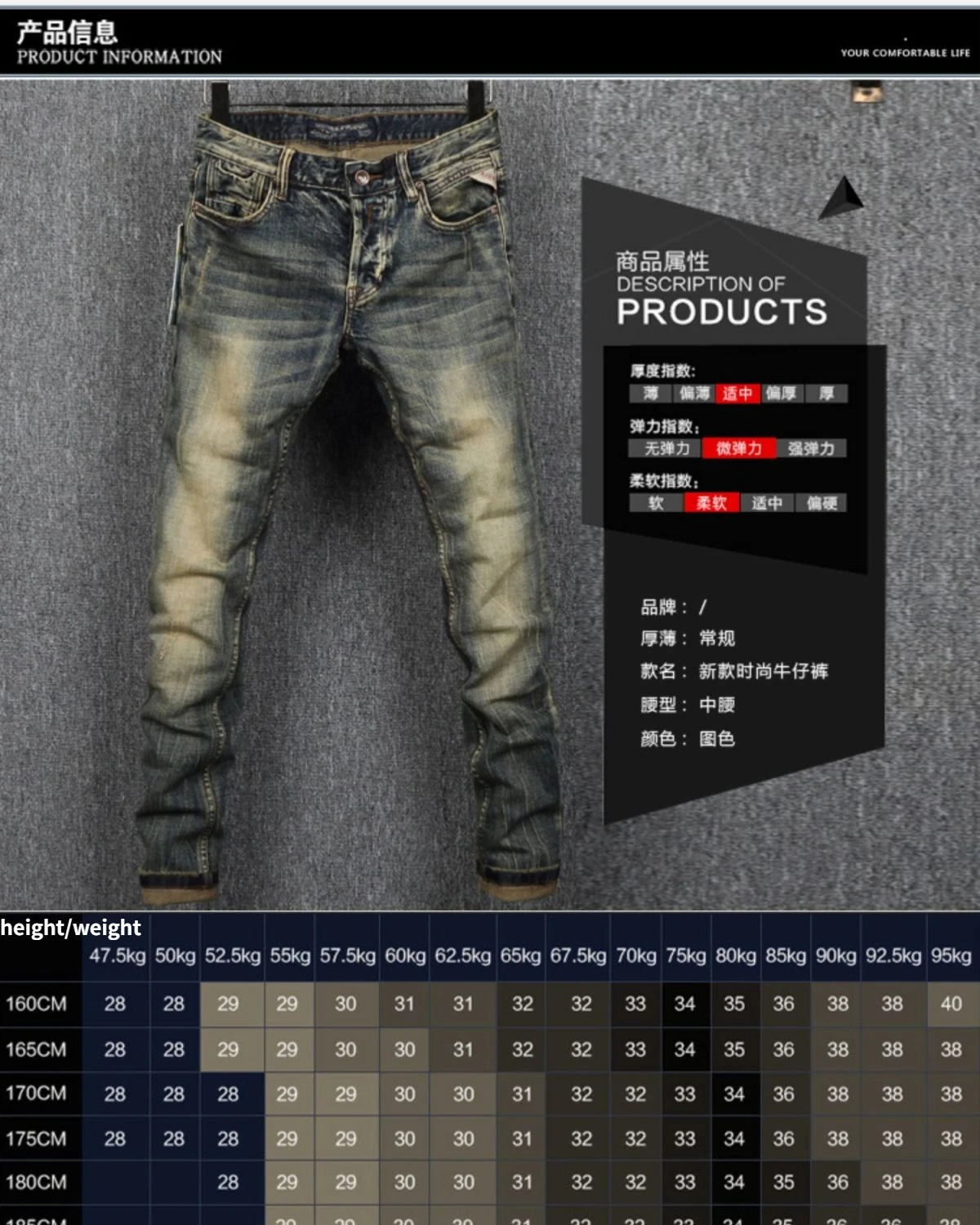 MEN FASHION Korean Style Clothes Brushed Fleece Denim Cargo Vintage Winter Straight Slim Luxury Streetwear 90s Trousers for Men
