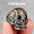 316L Stainless Steel Skull Gothic Religious Cross Man Men Rings Punk Rock Gothic For Biker Male Boy Jewelry Accessories Gift