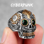 316L Stainless Steel Skull Gothic Religious Cross Man Men Rings Punk Rock Gothic For Biker Male Boy Jewelry Accessories Gift