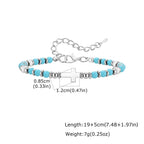 Trendy Men's Natural Stone Beaded Bracelet,Bohemian Cross Charms Chain Wristband,Jewelry Gift for Husband Dad Son
