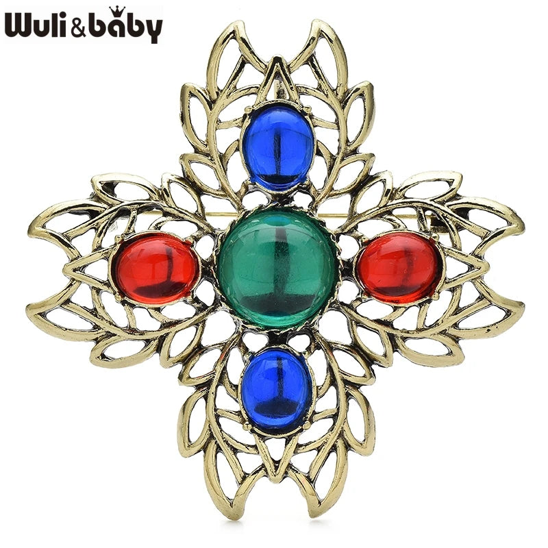 PENDRA Virelle Geometric Brooch