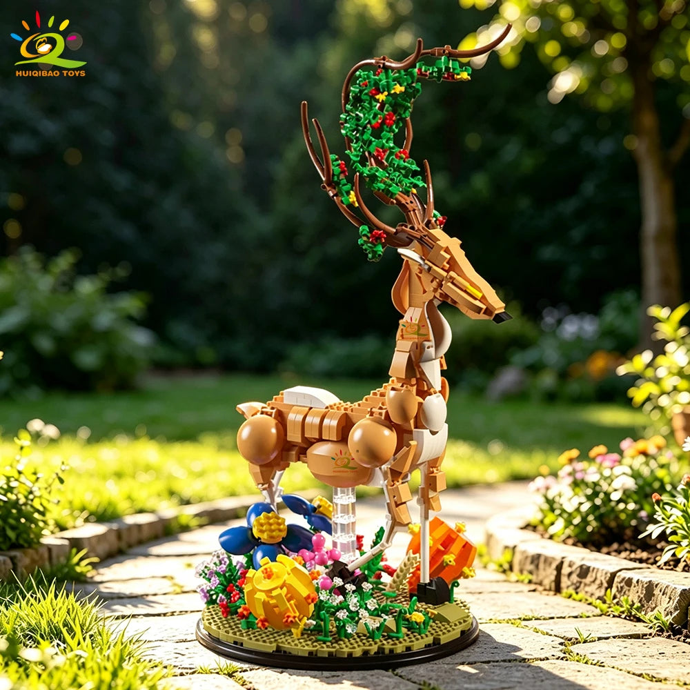 PENDRA Deer Floral Building Set