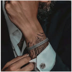 Stylish Stainless Steel Bali Foxtail Chain Bracelet for Men,Double Franco Link Chain Bracelets,Male Jewelry Gift for Dad Son