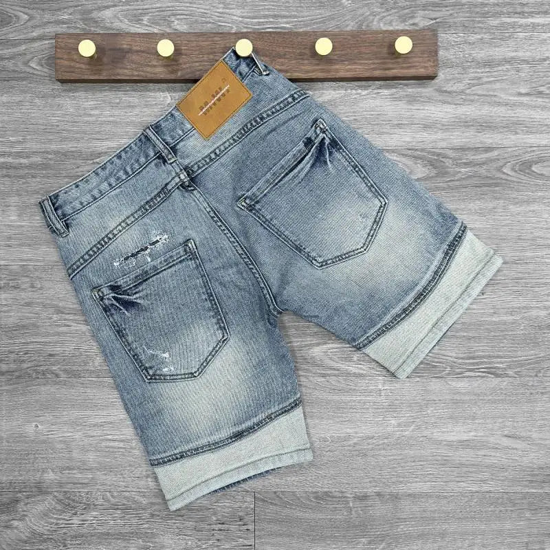 PENDRA Spliced Knee Length Shorts