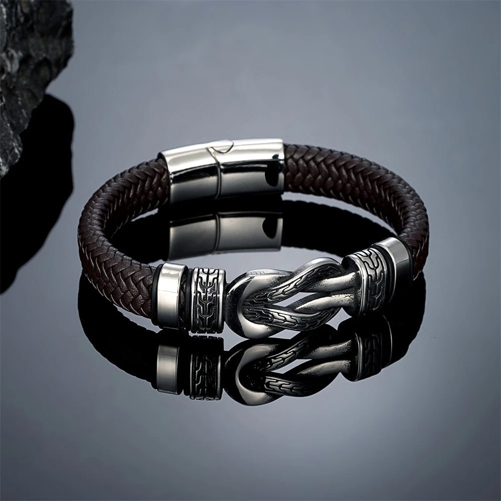 PENDRA Infinity Vintage Steel Bracelet