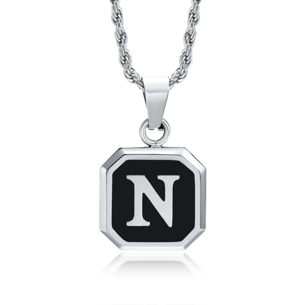PENDRA Square Twisted Pendant Necklace