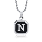 PENDRA Square Twisted Pendant Necklace