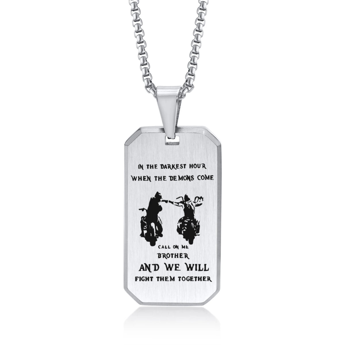 Waterproof Stainless Steel Dog Tag Necklaces for Men BFF Jewelry,Free Custom Birthday Graduation Father's Day Gifts to Him