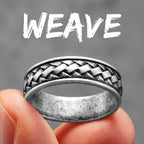 PENDRA Celtic Knot Rock Steel Ring