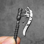 Viking Battle Axe Men Necklaces Stainless Steel Pendant Chain Women Punk Fashion Jewelry New In Accessories Gifts Wholesale