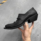 PENDRA Leather Platform Upturned Shoes