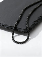 PENDRA Wheat Black Chain Necklace