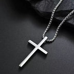 PENDRA Crosssilver Hip Hop Silver Cross Pendant Necklace