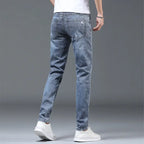 Luxury Summer Designer Korean Classic Streetwear Cowboy Pants for Men Fashionable and Comfortable Boyfriend Skinny Jeans Men