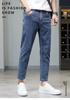 Comfortable Stylish Trendy Luxury Men's Jeans 2023 Summer Blue Cowboy Classic Jeans Casual Stretch Luxury Denim Pants for Men